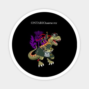 Clanosaurus Rex ONTARIOsaurus rex Plaid Ontario Scotland Ireland Family Tartan Magnet